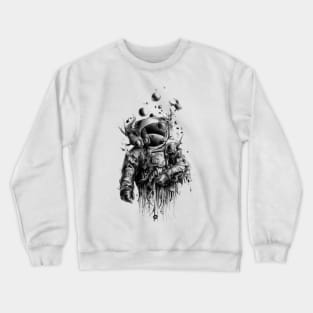 Ghost astronaut in the space Crewneck Sweatshirt